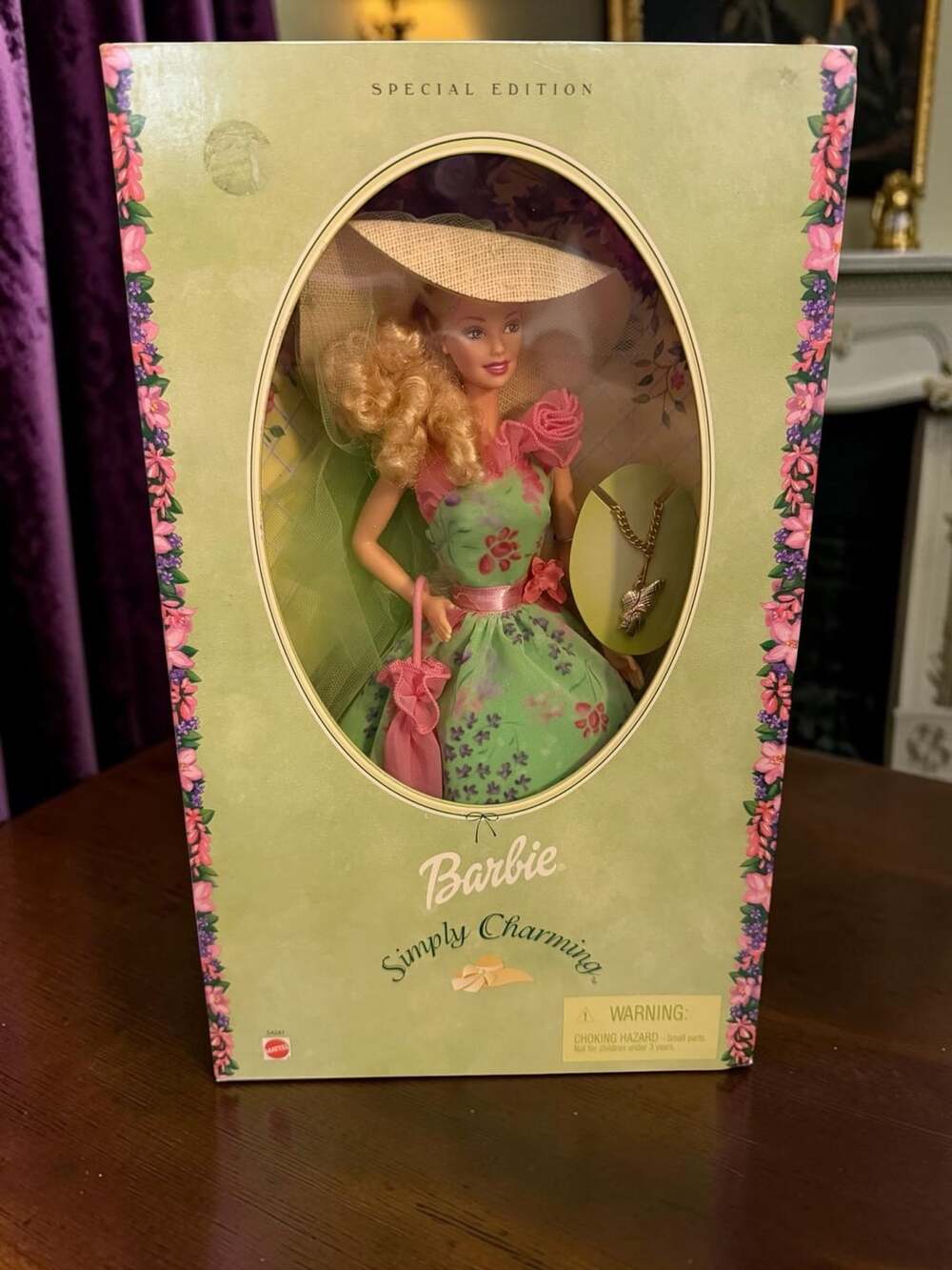 Mattel Simply Charming Special Edition Barbie Doll Blonde 2001 In Box